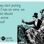Box tops on wine