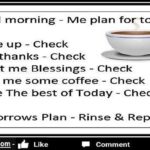 Me Plan For Today
