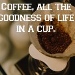 Coffee all the goodness of life in a cup