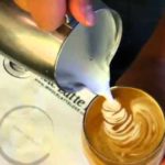 Making Latte Art in a Wine Glass…