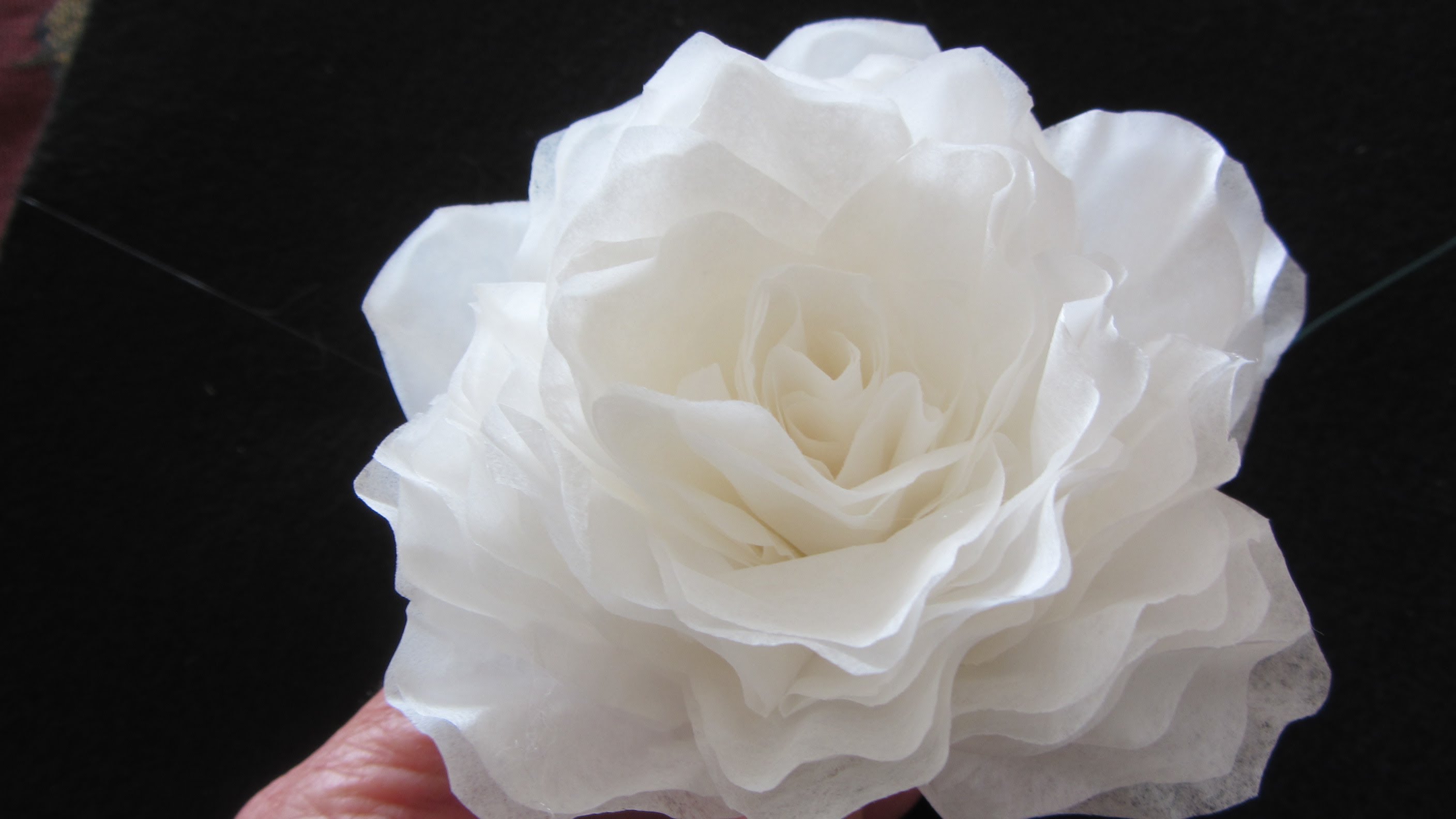 How To Make This Elegant Coffee Filter Rose  QUICK…